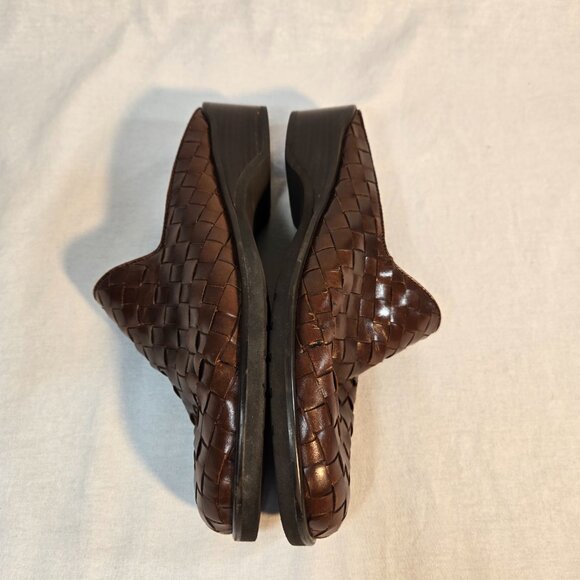 ARTIVIA LITES CRYSTAL Y2K Fairy Grunge Goth Brown Leather Heel Clog Mule Size 9M - Picture 7 of 16